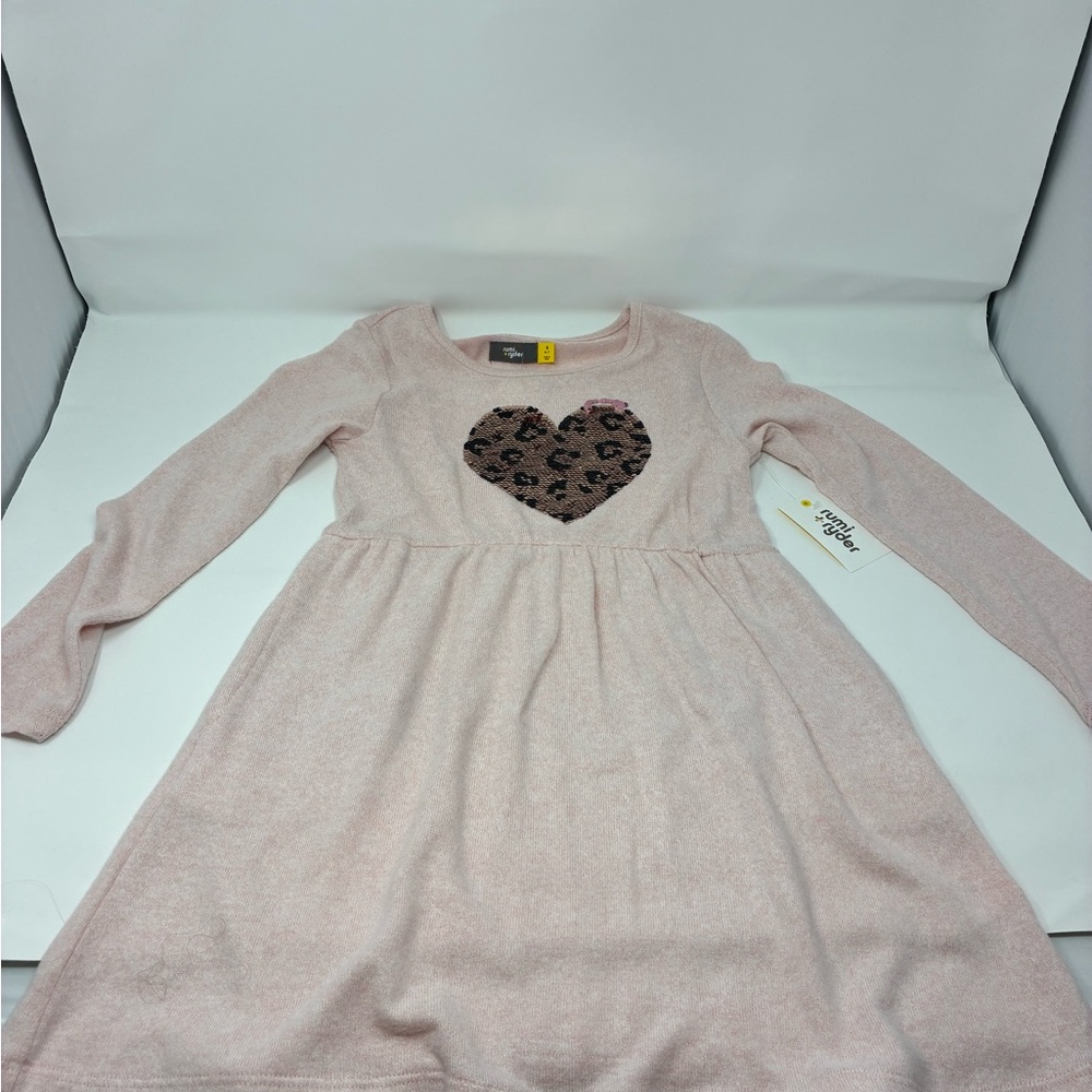 Rumi & Ryder Pink Heart Kids Dress